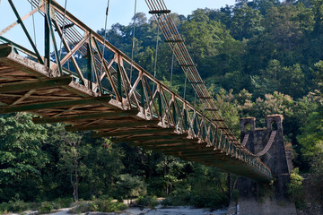 120 yrs old suspension bridge