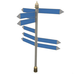 street index on a white background