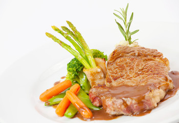 Grilled steak
