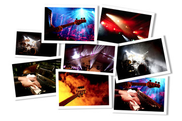 Gemischte Musik-Event Collage