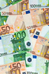 Ebene Fl&auml;che von Banknoten