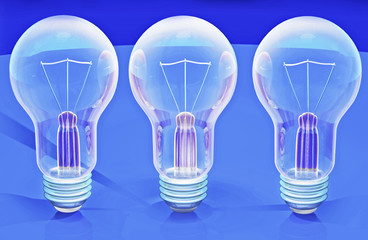 Light bulbs 3d