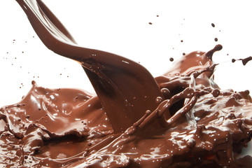 pouring chocolate