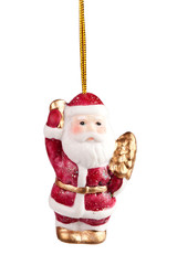 Christmas toys. Santa Claus close up