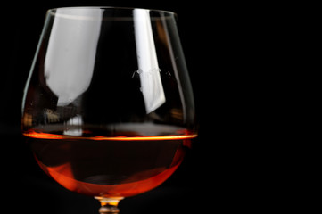 brandy in glass