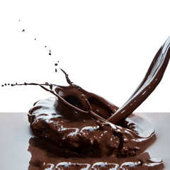 pouring chocolate