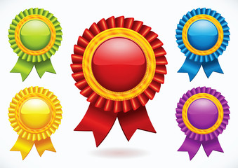 Colorful blank labels