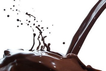 pouring chocolate