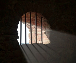 barred window at Wertheim Castle