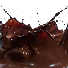 pouring chocolate