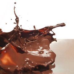 pouring chocolate