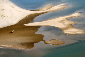 Boat on the sand