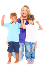 mother with children