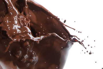 pouring chocolate