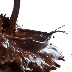 pouring chocolate
