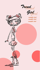 Мода вектор девочек