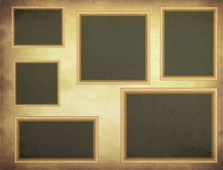 Grunge assorted photoframes
