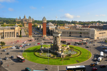 Obraz premium plaza de Espanya, Barcelona, Spain