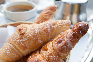 coffee and croissants