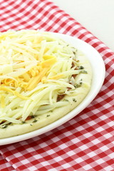 raw italian cheese pizza