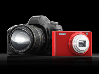 Compact and SLR camera