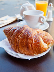 coffee and croissants