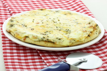 delicious italian cheese pizza