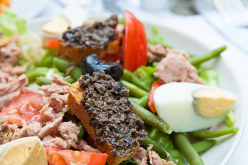Delicious fresh salad with tomatoes