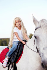 Girl on a horse