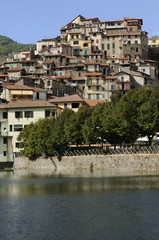 old houses at pigna, liguria