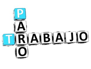 3D Trabajo Paro Crossword