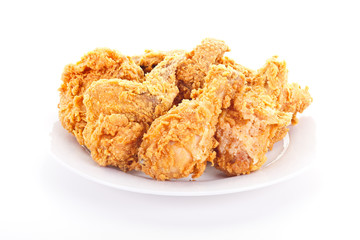 Plate of Crispy Fried Chicken