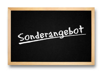 Tafel mit Aufschrift "Sonderangebot"