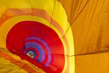 Innenansichten eines Heißluftballons
