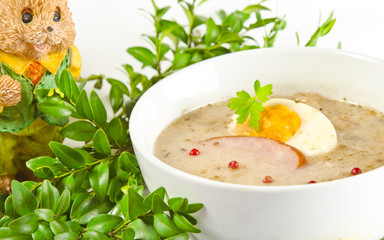 Zurek  ist eine herzhafte Polnische Suppe