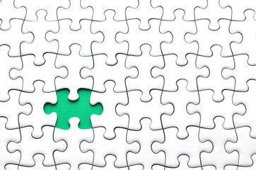 ジグソーパズル　緑