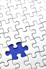 ジグソーパズル　青