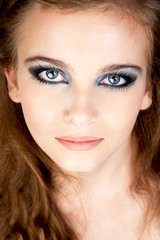 Obraz premium Beautiful young woman studio shot portrait.