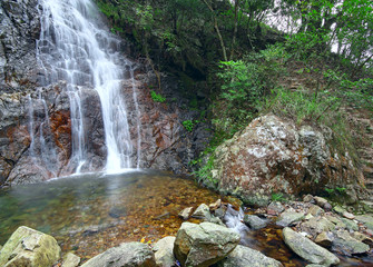 waterfall in forest