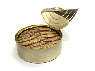Sprat fish canned