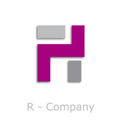 Sticks Logo initial letter R # Vector