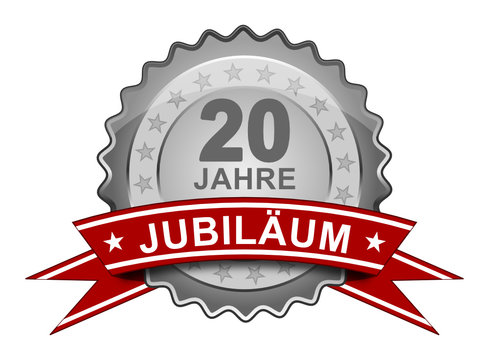 20 Jahre Jubiläum - Plakette
