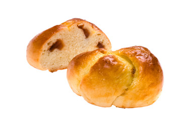 Cutting Bun with jam macto
