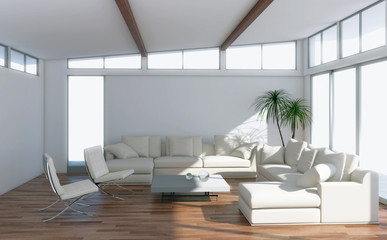 Interno con divano e finestra