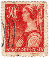 1953 Hungary shows woman