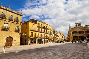 Plaza Mayor Square, Ciudad Rodrigo, Salamanca - obrazy, fototapety, plakaty