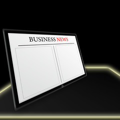 business news on tablet pc
