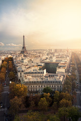 Naklejka premium Autumn in Paris