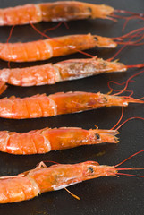Cooking prawns