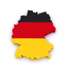Fototapeta premium 3d map of Germany
